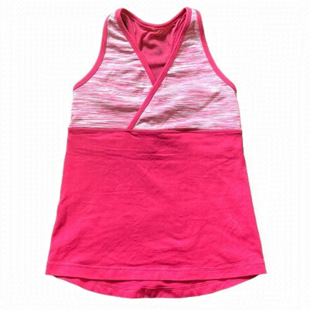 LULULEMON Pink Criss Cross Tank Top Size 8